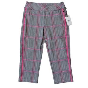 Tail Parisian Plaid Pull-On Capri Golf Pants NWT Size 6